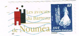 Nouvelle Caledonie Caledonia Timbre Personnalise A Moi PRIVÉ OBLITERE AVOCAT BARREAU NOUMEA CAGOU 2018 - Ungebraucht