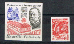 Nouvelle Caledonie Caledonia Timbre NON DENTELE PASTEUR INSTITUT VACCIN MICROSCOPE NEUF YT 563 CAGOU BE - Unused Stamps
