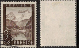 GEOLOGY ALPS ALPEN ALPES MOUNTAIN BERGE MONTAGNES  AUSTRIA ÖSTERREICH AUTRICHE 1947 MI 825 Sc C50  Flugpost Air Mail - Usati