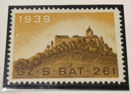 Schweiz Militaire Soldatenmarke    Gz. S. Bat. 261 1939 Feldpost 17 Z 18 - Vignettes