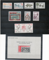 NE - Andorre - 24 - 8 Timbres Et Un Bloc Neufs - Année 1982 - Full Years