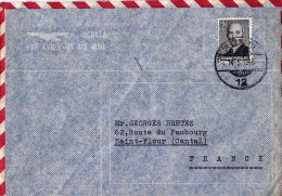 TURQUIE N° 1071 S/L. DU 14.5.48 POUR LA FRANCE - Storia Postale