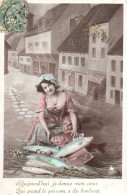 FÊTES - VOEUX - 1er Avril -(6)  -Poisson- Femme - Erster April