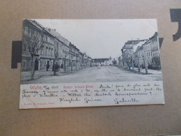 WELS ( AUSTRIA  AUTRICHE )  KAISER JOSEPH PLATZ  ANIMEES  ATTELAGE  1903  KASIER JOSEF - Wels