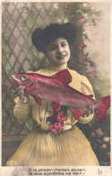 FÊTES - VOEUX - 1er Avril -(6)  -Poisson- Femme - 1 April (aprilvis)