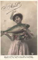 FÊTES - VOEUX - 1er Avril -(6)  -Poisson- Femme - Erster April