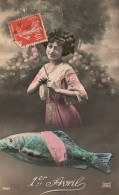 FÊTES - VOEUX - 1er Avril -(6)  -Poisson- Femme - 1 April (aprilvis)