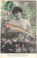 FÊTES - VOEUX - 1er Avril -(6)  -Poisson- Femme - 1er Avril - Poisson D'avril