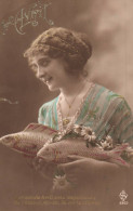 FÊTES - VOEUX - 1er Avril -(6)  -Poisson- Femme - April Fool's Day