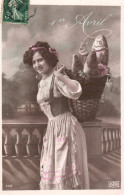 FÊTES - VOEUX - 1er Avril -(6)  -Poisson- Femme - Erster April