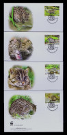 Sp10142 VIET NAM  WWF For A Living Planet 4x Faune Sauvages Animals Gig Cata - Covers & Documents