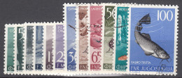 Yugoslavia Republic 1954 Animals Mi#738-749 Used - Oblitérés