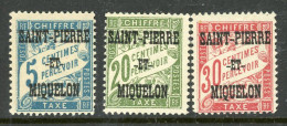 -St.Pierre Et...1920- "Postage Due" MH (*) - Timbres-taxe