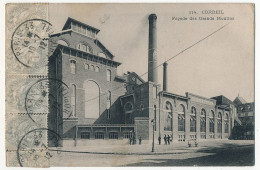 CPA - CORBEIL (Essonne) - Facade Des Grands Moulins - Affranchissement 1c Blanc X5 - 1912 - Corbeil Essonnes