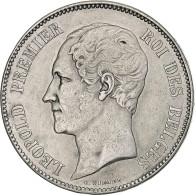 Belgique, Leopold I, 5 Francs, 5 Frank, 1849, Argent, TB+, KM:17 - 5 Francs