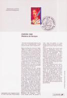 Europa CEPT 1996 France - Frankreich Y&T N°DP3000A - Michel N°PD3084 (o) - 3f EUROPA - Format 145*210 - Notice - 1996