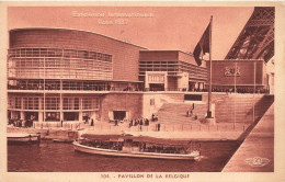 FRANCE - Exposition Internationale Paris 1937 - Pavillon De Belgique - Animé - Carte Postale Ancienne - Exposiciones