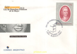 715460 MNH ARGENTINA 1997 LEY DE LOS DERECHOS POLITICOS DE LA MUJER - Neufs