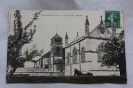 Cpa 1912, Beaumesnil, La Chapelle Et L'église, Eure 27 - Beaumesnil