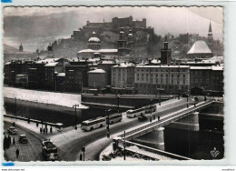 Salzburg - Staatsbrücke Im Winter - Auto Bus - Postbus - Salzburg Stadt