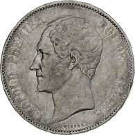 Belgique, Leopold I, 5 Francs, 5 Frank, 1853, Argent, TB+, KM:17 - 5 Frank