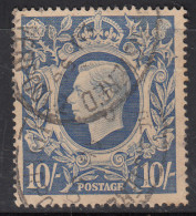 10s UltramarineUsed, KGVI Series , Great Britain 1939 - 1948,  - Used Stamps