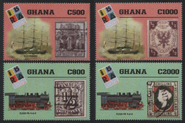 Ghana 1999 - Mi-Nr. 2986-2989 ** - MNH - Schiffe, Eisenbahn / Ships, Trains - Ghana (1957-...)