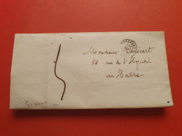 Cad De Bordeaux Sur Lettre Avec Texte ( Extrait De Naissance ) Pour Le Havre En 1852 - Réf 2740 - 1849-1876: Période Classique