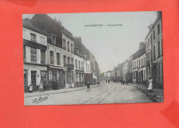 59 LANDRECIE  Cpa Animée Grande Rue        Edit La Pensée - Landrecies