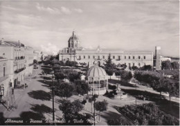 ALTAMURA - BARI - PIAZZA G.ZANARDELLI E VIALE MARTIRI - GIARDINI E FONTANA - 1956 - Altamura