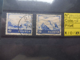 Suisse Serie Poste Aerienne 42/43 Used Oblitéré Gestempelt Helvetia 1948 - Ungebraucht