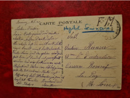 CARTE AIRE SUR ADOUR EXPEDIEE DE RENUNG  FRANCHISE MILITAIRE HOPITAL SEMINAIRE 1940 - Autres & Non Classés