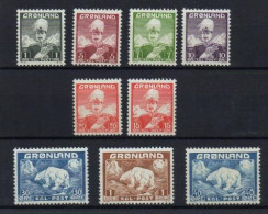 Groenlandia Nº 1/9. - Unused Stamps