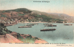 Villefranche * Vue Sur La Rade Prise De La Route De Nice * Bateaux De Guerre Croiseurs - Villefranche-sur-Mer