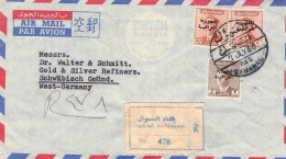 IRAQ - REGISTERED AIRMAIL 1960 BAGHDAD - SCHWÄB. GMÜND/DE  / 1267 - Irak