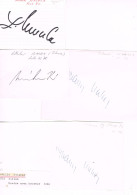 JEUX OLYMPIQUES - AUTOGRAPHES DE MEDAILLES OLYMPIQUES - CONCURRENTS DE TCHECOSLOVAQUIE - - Autographes