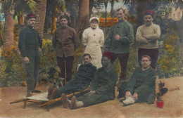 Nice * Carte Photo * Palais Yolande , 21 Rue Verdi * Hôpital Militaire , Blessés Infirmière Croix Rouge Sénégalais - Andere & Zonder Classificatie