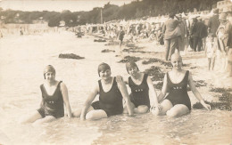 Fouras * Carte Photo * Baigneuses * Maillot De Baind B.D.S. * Baigneuse Mode Bains Bonnet * Juillet 1927 - Fouras-les-Bains