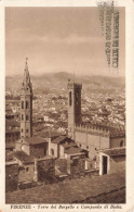 ITALIE - Florence - Tour Du Bargello Et Clocher De Badia- Carte Postale Ancienne - Firenze