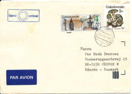 Czechoslovakia Cover Sent To Denmark Javornik 16-12-1991 With Nice Topic Stamps - Sobres