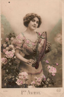 FÊTES - VOEUX - 1er Avril -(6)  -Poisson- Femme - 1er Avril - Poisson D'avril