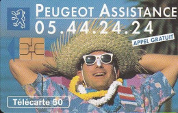 F387 - 07/1993 - PEUGEOT ASSISTANCE - 50 SO3 (puce : Iso) - 1993