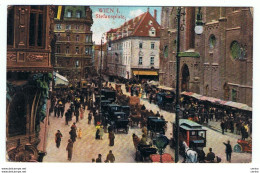 WIEN:  STEFANSPLATZ  -  BELEBTEKARTE  - NACH  DEUTSCHLAND  -  FP - Stephansplatz