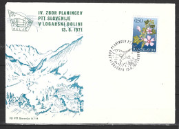 YOUGOSLAVIE. Enveloppe Commémorative De 1971. Assemblée Des Alpinistes De La Vallée Du Logar. - Escalade