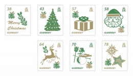 Guernsey Great Britain 2016 Merry Christmas And Happy New Year ! Set Of 7 Stamps Mint - Guernesey