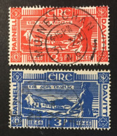 1946 Eire  Ireland - Birth Centenaries Of David & Parnell - Used - Used Stamps