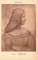 MUSÉES - Musée Du Louvre - Léonard De Vinci - Isabella D'este - Carte Postale Ancienne - Museos