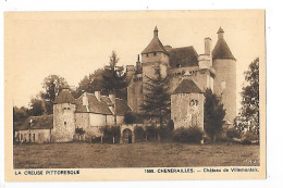 CHENERAILLES   (cpa 23)   Château De Villemonteix - Chenerailles