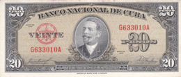 BILLETE DE CUBA DE 20 PESOS DEL AÑO 1958 - DE ANTONIO MACEO - Cuba