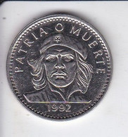 MONEDA DE CUBA DE 3 PESOS DEL AÑO 1992 DEL CHE GUEVARA (COIN) - Cuba